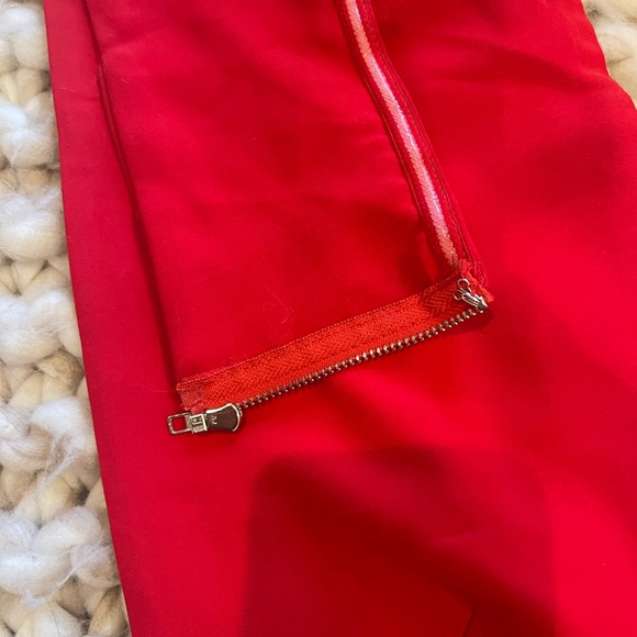 Red zip crop top - Picture 4 of 5